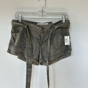 Aeropostale Gray/Green shorts with Waist Tie